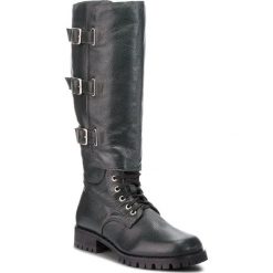 Oficerki SOLO FEMME - 15806-01-I44/000-01-00 Zielony. Zielone kozaki damskie Solo Femme, ze skóry, bez obcasa, na obcasie, bez zapięcia. W wyprzedaży za 409,00 zł.