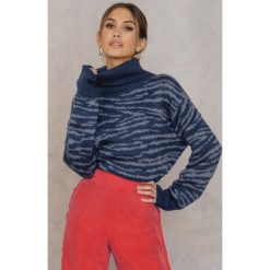 Golfy damskie: Colourful Rebel Sweter Do Knitwear – Blue