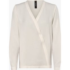 Marc Cain Collections - Bluzka damska, beżowy. Brązowe bluzki damskie Marc Cain Collections, bez wzorów, z materiału, bez kołnierzyka, bez rękawów. Za 449,95 zł.