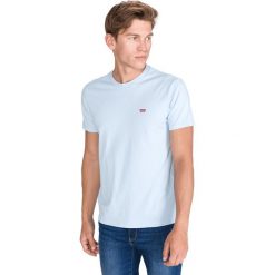 Levi's Original Koszulka Niebieski. Niebieskie podkoszulki męskie Levi's®, s, z haftami, z bawełny, bez kołnierzyka, z krótkim rękawem, krótkie. Za 102,95 zł.