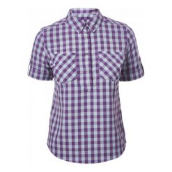 Berghaus Koszula Explorer 2.0 Shirt Ss Af Purple Grey 14. Szare koszule damskie Berghaus, bez wzorów, sportowe, bez kołnierzyka, bez rękawów. Za 239,00 zł.