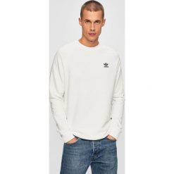 Adidas Originals - Bluza. Białe bluzy męskie adidas Originals, s, bez wzorów, z elastanu, z okrągłym kołnierzem, bez rękawów, bez kaptura. Za 199,90 zł.
