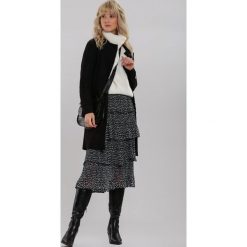 Czarny Płaszcz Riccarton. Czarne płaszcze damskie other, s, bez wzorów, długie. Za 169,99 zł.