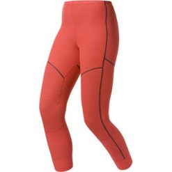 Spodnie sportowe damskie: Odlo Spodnie damskie X-warm pomarańczowe r. L (155171)