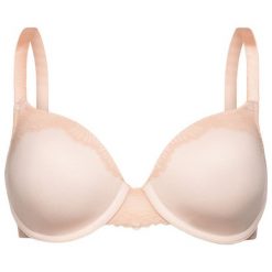 Biustonosz z fiszbiną Triumph Lace Spotlight 10193916. Różowe biustonosze Triumph, bez wzorów, z elastanu. W wyprzedaży za 149,00 zł.