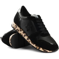 Sneakersy Trussardi Jeans. Czarne sneakersy damskie z jeansu. Za 599,00 zł.