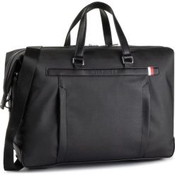 Torba TOMMY HILFIGER - Coated Canvas Duffle AM0AM04963 002. Czarne torby męskie skórzane TOMMY HILFIGER, bez wzorów, ze skóry ekologicznej. W wyprzedaży za 589,00 zł.