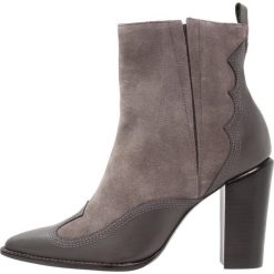 Botki damskie lity: Bronx Botki na obcasie dark grey