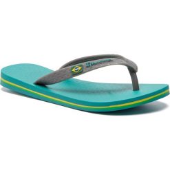 Japonki IPANEMA - Clas Brasil II Fem 80408 Green/Grey 24697. Szare klapki damskie Ipanema, bez wzorów, z tworzywa sztucznego, bez obcasa. W wyprzedaży za 59,99 zł.
