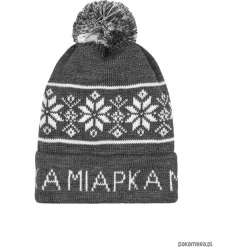 Czapka zimowa Grafit. Szare czapeczki niemowlęce Pakamera, na zimę, z napisami. Za 65,00 zł.