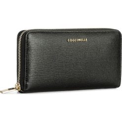 Portfele damskie: Duży Portfel Damski COCCINELLE – AW1 Metallic Saffiano E2 AW1 11 64 01 Noir 001
