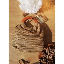 Torebka Peony camel. Brązowe torebki klasyczne damskie Fanaberia.com, bez wzorów, eleganckie, bez dodatków. Za 99,00 zł.