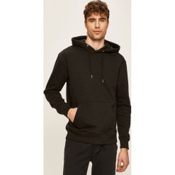 Jack & Jones - Bluza. Czarne bluzy męskie Jack & Jones, s, bez wzorów, z bawełny, z kapturem, bez rękawów, z kapturem. W wyprzedaży za 119,90 zł.