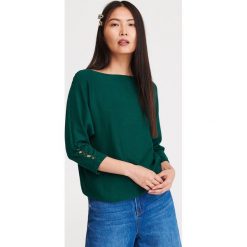 Sweter nietoperz - Khaki. Brązowe swetry damskie Reserved, s, bez wzorów, bez rękawów, bez kaptura. Za 59,99 zł.