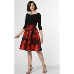 Swing - Damska sukienka wieczorowa, czerwony. Czerwone sukienki damskie Swing, w kwiaty, eleganckie, bez kołnierzyka, bez rękawów. Za 799,95 zł.