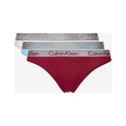 Calvin Klein 3-pack Spodenki Niebieski Czerwony Beżowy. Czerwone figi damskie Calvin Klein, xs, bez wzorów, z elastanu. Za 188,95 zł.