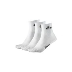 Skarpety Asics Quarter Sock 321746-0001. Białe skarpetki męskie marki Asics, bez wzorów. Za 34,30 zł.