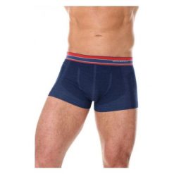 Bokserki męskie: Brubeck Bokserki męskie Active Wool granatowe r. M (BX10870)