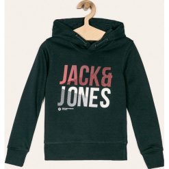 Jack & Jones - Bluza dziecięca 128-176 cm. Szare bluzy chłopięce Jack & Jones, z nadrukiem, z bawełny, bez rękawów, z kapturem. W wyprzedaży za 69,90 zł.