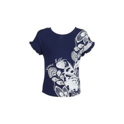T-shirty z krótkim rękawem Desigual CHEROKEES. Niebieskie t-shirty damskie Desigual, s, bez wzorów, bez kołnierzyka. Za 175,20 zł.