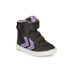 Buty Dziecko Hummel STADIL POLY BOOT MID JR. Czarne trampki dziewczęce Hummel, bez wzorów, bez zapięcia. Za 379,00 zł.