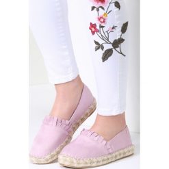 Espadryle damskie: Fioletowe Espadryle Plastic Heart