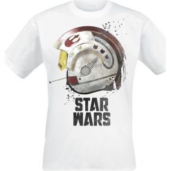 Star Wars Rebel Helmet T-Shirt biały. Białe koszulki męskie Star Wars, l, z motywem z bajki, retro, bez kołnierzyka. Za 79,90 zł.