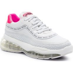 Sneakersy BRONX - 66260-JH BX 1562 White/Neon Pink 736. Białe półbuty damskie Bronx, ze skóry ekologicznej. W wyprzedaży za 399,00 zł.