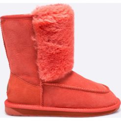 Emu Australia - Botki Launceston. Różowe botki damskie na obcasie marki EMU Australia, z gumy, z okrągłym noskiem. W wyprzedaży za 399,90 zł.