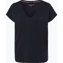 Tommy Hilfiger - T-shirt damski, niebieski. Niebieskie t-shirty damskie TOMMY HILFIGER, xs, bez wzorów, z dżerseju, bez kołnierzyka. Za 159,95 zł.