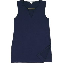 Top "Narcisse" w kolorze granatowym. Niebieskie bluzki damskie Ateliers de la maille Paris, bez wzorów, z wiskozy, bez kołnierzyka. W wyprzedaży za 107,95 zł.