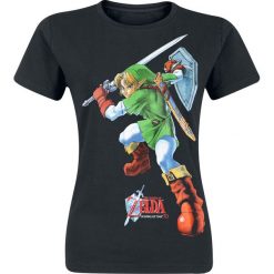 The Legend Of Zelda Fight Koszulka damska czarny. Czarne t-shirty damskie The Legend Of Zelda, m, z nadrukiem, z okrągłym kołnierzem. Za 32,90 zł.