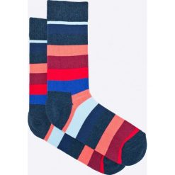 Happy Socks - Skarpetki Stripe. Szare skarpetki damskie Happy Socks, bez wzorów. W wyprzedaży za 24,90 zł.