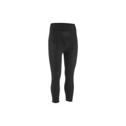Legginsy męskie. Czarne kalesony męskie marki QUECHUA, z dresówki. W wyprzedaży za 34,99 zł.