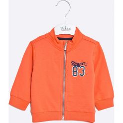 Blu Kids - Bluza dziecięca 68-98 cm. Pomarańczowe bluzy męskie rozpinane Blukids, bez wzorów, z bawełny, bez rękawów, bez kaptura. W wyprzedaży za 29,90 zł.