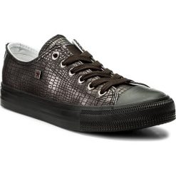 Trampki BIG STAR - Y274580 Brown. Pomarańczowe półbuty damskie marki BIG STAR, na co dzień, bez wzorów, z gumy, retro, bez obcasa, na płaskiej podeszwie, bez zapięcia. Za 89,00 zł.