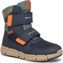 Śniegowce GEOX - J Flexyper B Abx B J949XB 0FUCE C0659 S Navy/Orange. Niebieskie śniegowce chłopięce Geox, bez zapięcia. Za 369,00 zł.