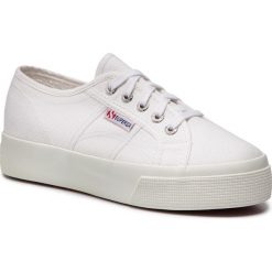 Tenisówki SUPERGA - 2730 Cotu S00C3N0 White 901. Białe półbuty damskie Superga, na co dzień, bez wzorów, z gumy, bez obcasa, na płaskiej podeszwie, bez zapięcia. Za 279,00 zł.