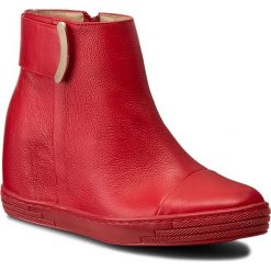 Buty zimowe damskie: Botki R.POLAŃSKI – 0838 Czerwony Lico