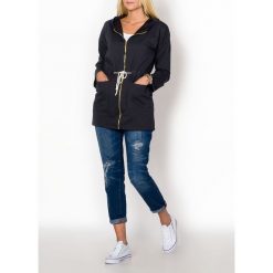 Bluzy damskie: Bluza dresowa ze złotym zamkiem