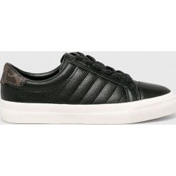 Calvin Klein - Buty. Czarne buty sportowe damskie Calvin Klein, bez wzorów, ze skóry, sportowe. Za 469,90 zł.