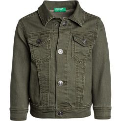 Benetton JACKET Kurtka jeansowa khaki. Brązowe kurtki męskie jeansowe marki Benetton. Za 149,00 zł.