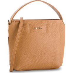 Torebka FURLA - Capriccio 992749 B BUI1 QUB Caramello f. Brązowe torebki klasyczne damskie marki Furla, ze skóry, zdobione. Za 1010,00 zł.