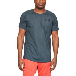 Under Armour MK-1 Emboss Koszulka Niebieski Szary. Szare podkoszulki męskie Under Armour, m, z nadrukiem, z elastanu, z krótkim rękawem. Za 188,95 zł.