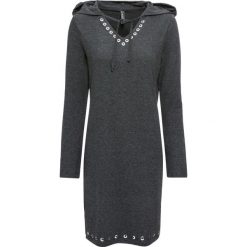 Sukienka shirtowa z kapturem bonprix antracytowy melanż. Czarne sukienki z falbanami marki Reserved, l. Za 89,99 zł.