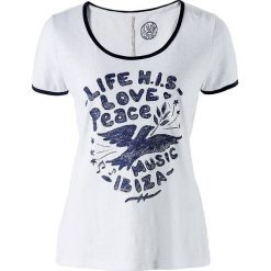 T-shirty damskie: Koszulka w kolorze biało-niebieskim