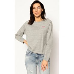 Bluza Levi's® Crewneck 85626-0000. Szare bluzy damskie s, bez wzorów, z bawełny, bez rękawów, bez kaptura. W wyprzedaży za 239,00 zł.