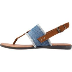 Chodaki damskie: Minnetonka PANAMA Japonki blue denim