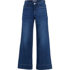Dżinsy ze stretchem culotte, bardzo miękki materiał bonprix niebieski. Niebieskie jeansy damskie bonprix. Za 109,99 zł.