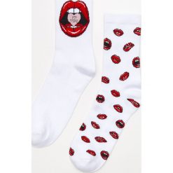 2 pack skarpetek I love you - Biały. Białe skarpetki damskie marki House, bez wzorów. Za 25,99 zł.